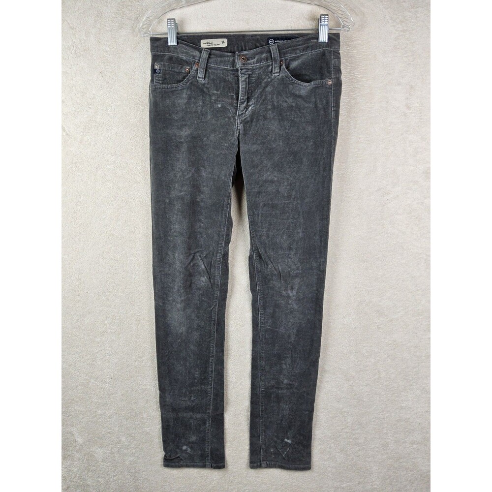 Adriano Goldschmied The Stilt Cigarette Leg Corduroy Jeans Grey Size 27R